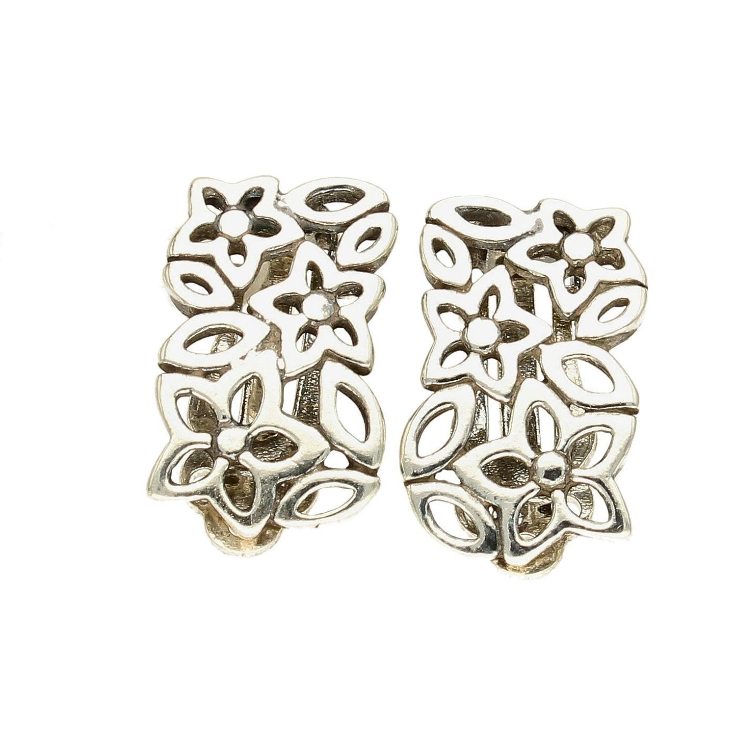Klipsy srebrne 925 ' Kwiatowe ornamenty'  DIA-KLI-4592-925.jpg