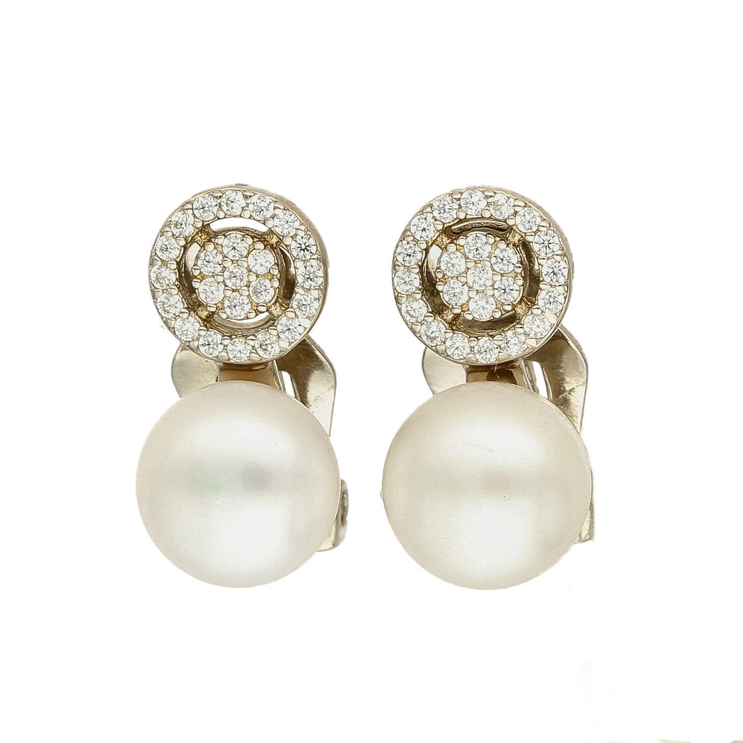 Klipsy srebrne kółeczka z perełką DIA-KLI-4593-925.jpg