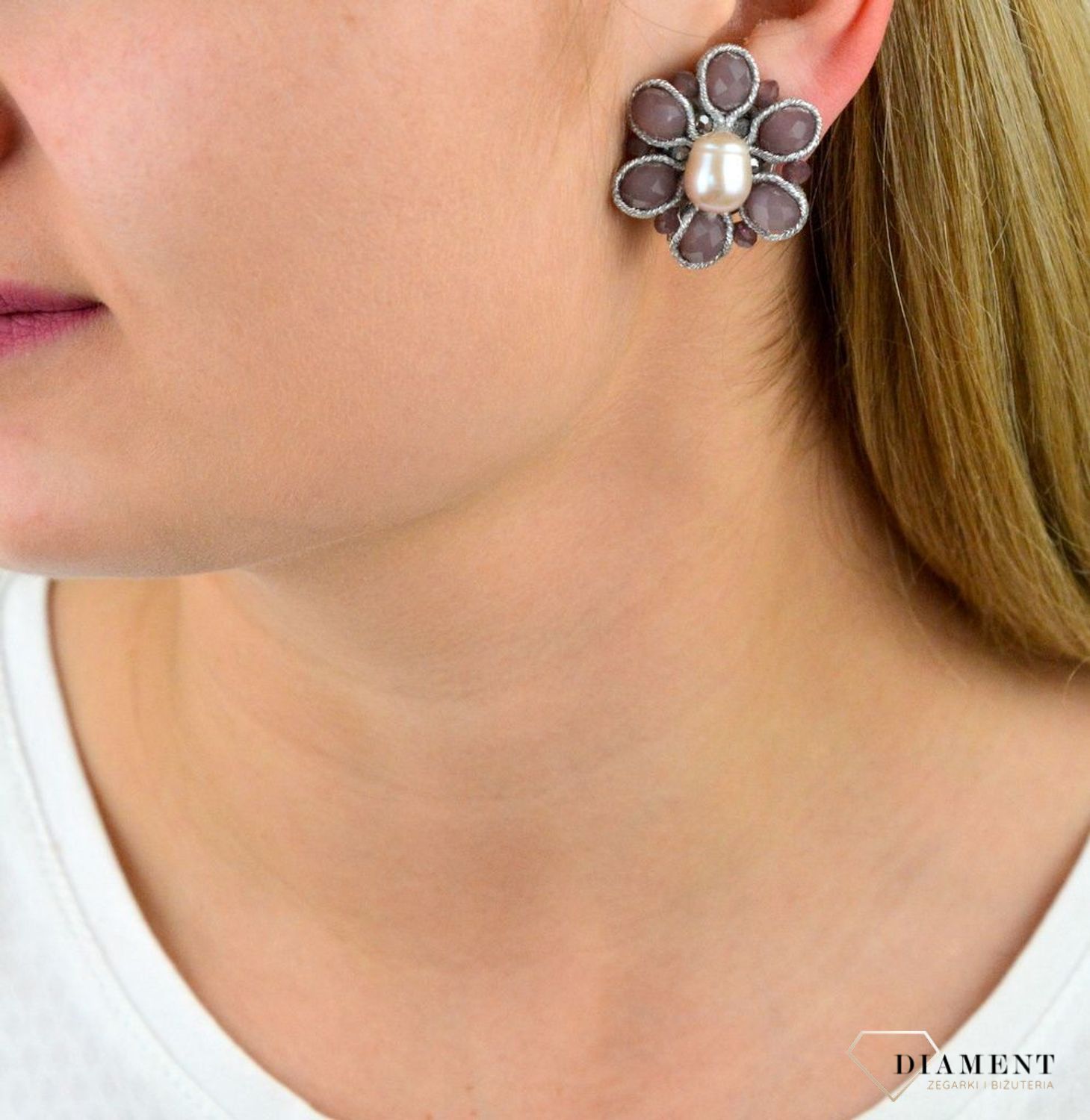 Oryginalne klipsy 'Fioletowe kwiatki' DIA-KLI-4816-MET.jpg