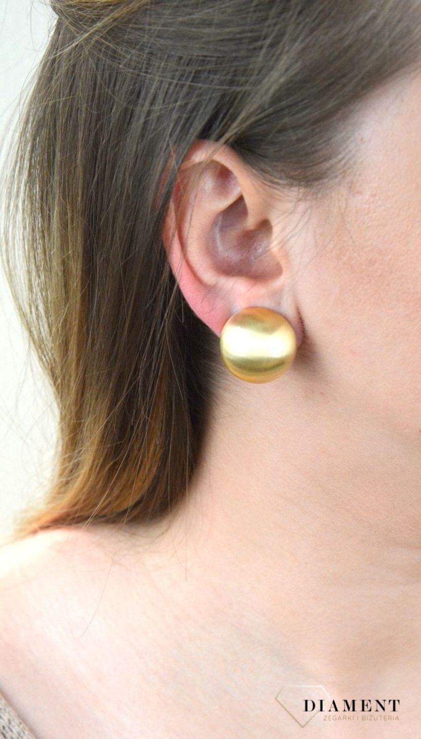 Pozłacane Klipsy Dall'acqua Sublime Półkule 925 DIAMENT DIA-KLI-5560r-925.jpg