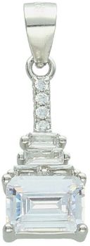 Komplet srebrny 925 z cyrkoniami – kolczyki 1,5 cm (zapięcie angielskie) i zawieszka 2,1 cm. Model DIA-KPL-13406-925. Klasyka i elegancja w jednym zestawie.3.jpg