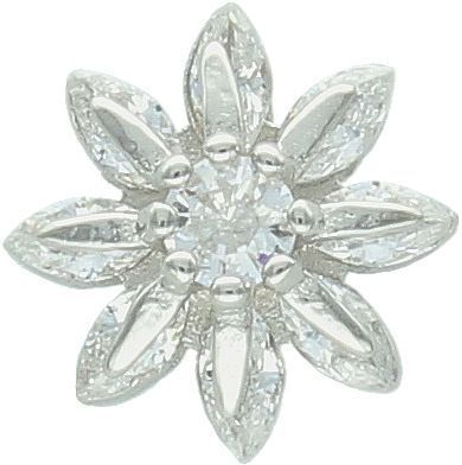 Uroczy komplet srebrny DIA-KPL-13451-925 w kształcie kwiatków, zdobiony cyrkoniami. Próba 925, waga 2,60 g, wielkość 1,0 cm, zapięcie na sztyft. Kobiecy, delikatny, idealny na prezent.3.jpg