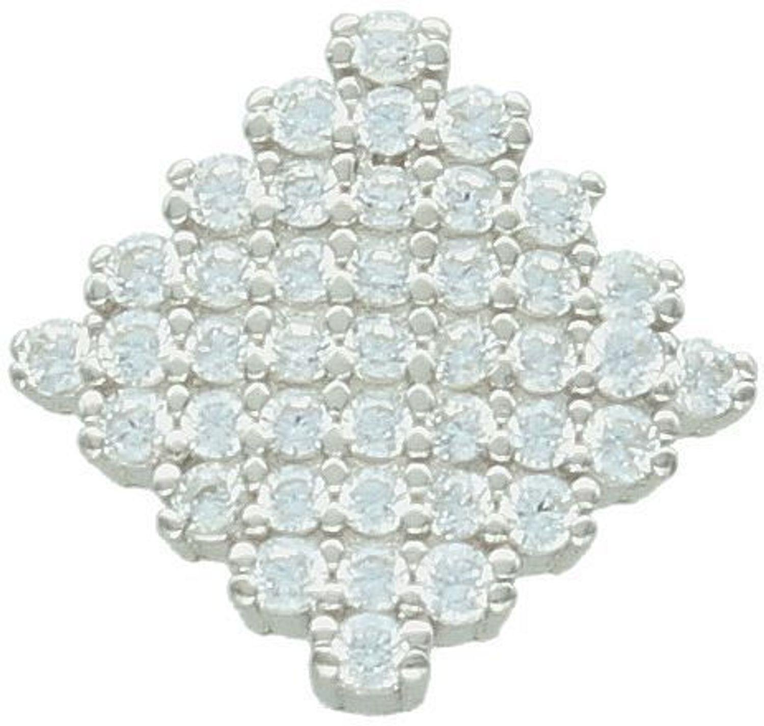 Komplet srebrny 925 DIA-KPL-13455-925 – geometryczne kolczyki i zawieszka z cyrkoniami. Elegancki zestaw z klasą. Kolczyki 1 cm, zawieszka 1,3 cm.3.jpg