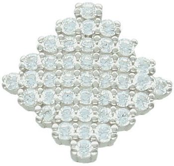 Komplet srebrny 925 DIA-KPL-13455-925 – geometryczne kolczyki i zawieszka z cyrkoniami. Elegancki zestaw z klasą. Kolczyki 1 cm, zawieszka 1,3 cm.2.jpg