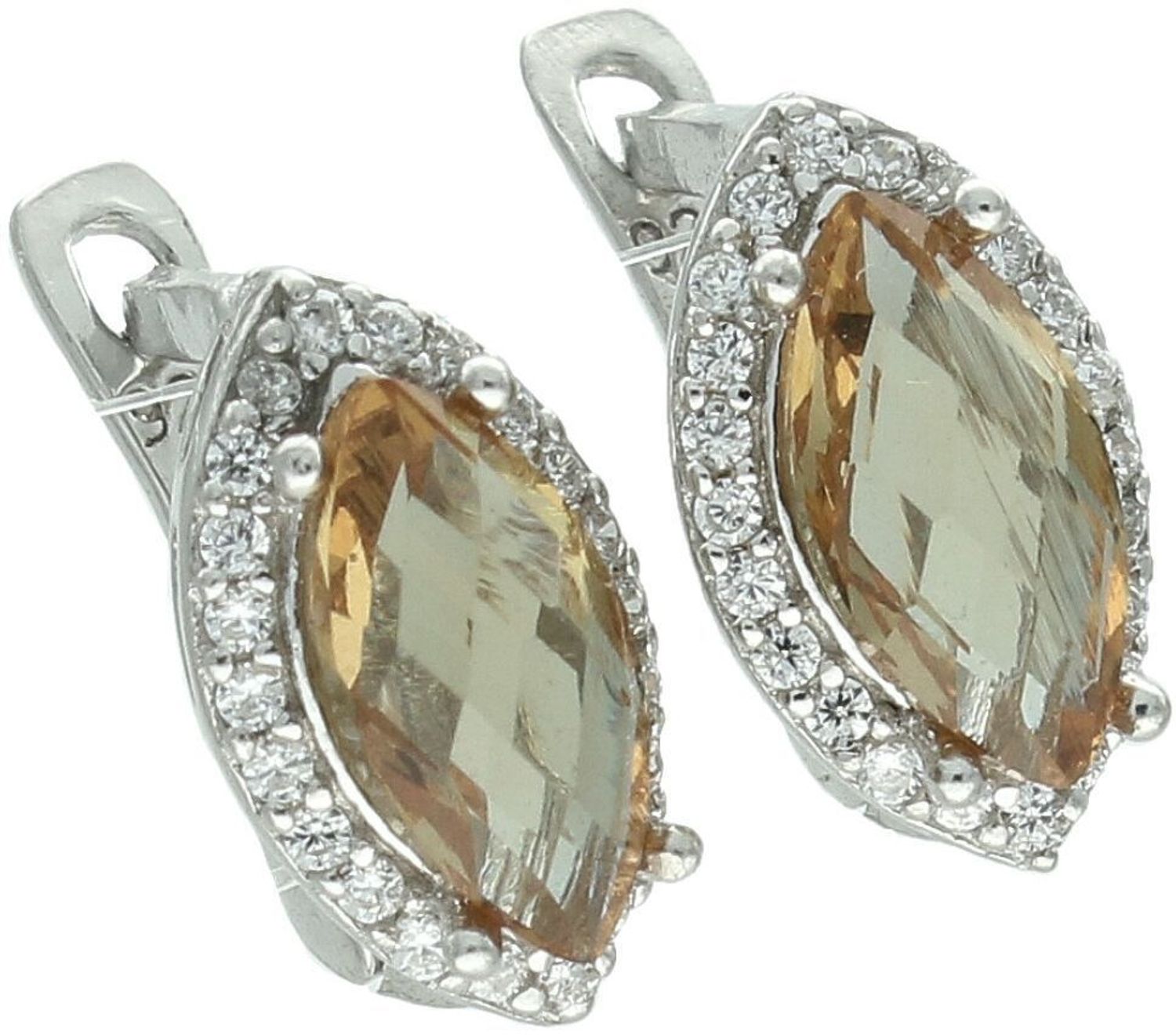 Damski srebrny komplet 925 z zielono-żółtą cyrkonią DIA-KPL-13456-925 – kolczyki i zawieszka komplet.jpg