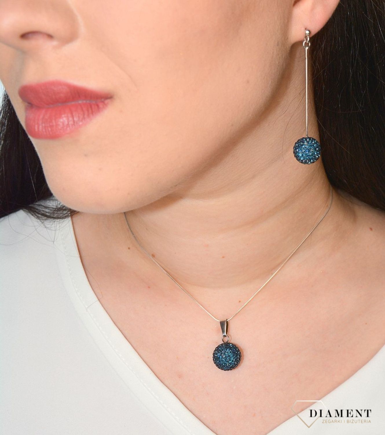 Komplet srebrny zawieszka i kolczyki Kulki swarovski DIA-KPL-2954-925.jpg