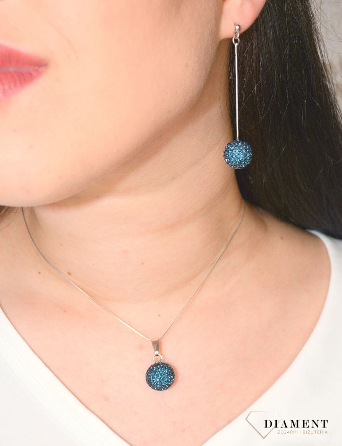 Komplet srebrny zawieszka i kolczyki Kulki swarovski DIA-KPL-2954-925.jpg