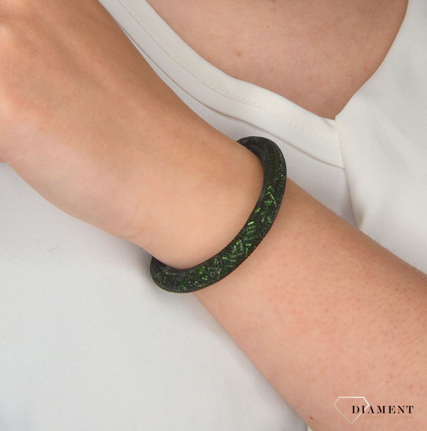 Komplet biżuterii w kolorze zielonym DIA-KPL-2997-INNE.jpg