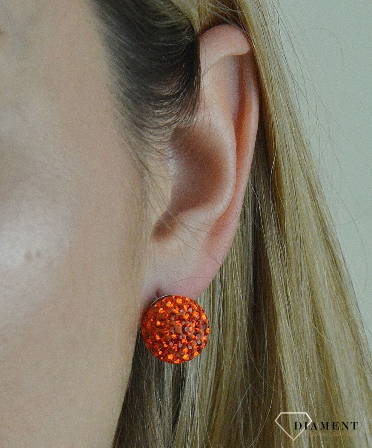 Komplet srebrny kulki pomarańczowe DIA-KPL-3092-925.jpg