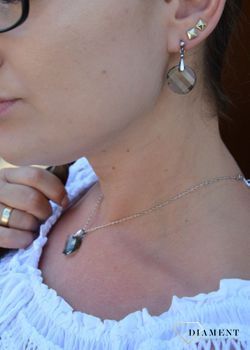 Komplet srebrny Swarovski szary to uniwersalna biżuteria, która sprawdzi się także jako prezent na wiele okazji. Idealna ozdoba zarówno codziennych, casualowych  (6).JPG