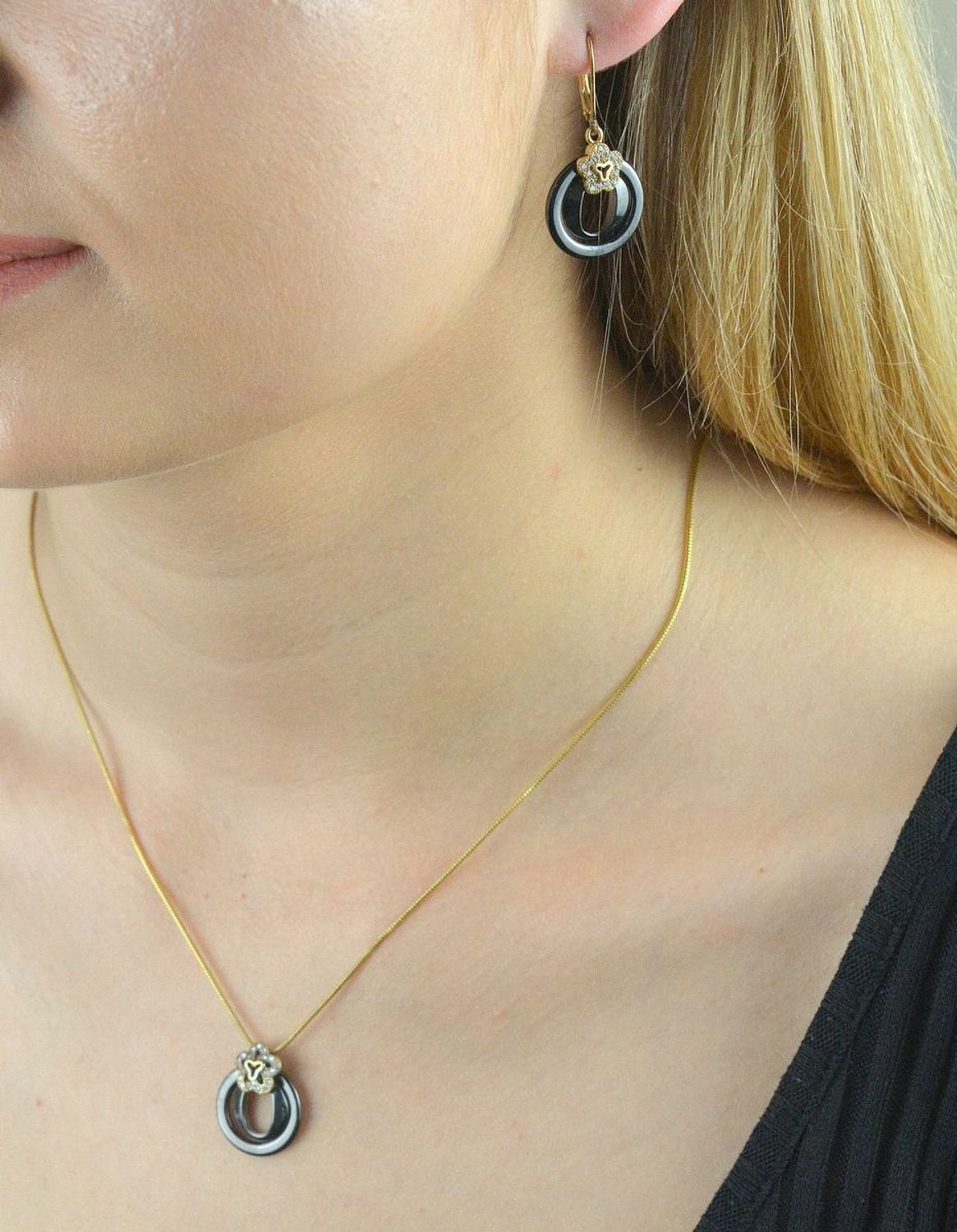 Komplet srebrny pozłacany, czarna ceramika DIA-KPL-3104-925.jpg