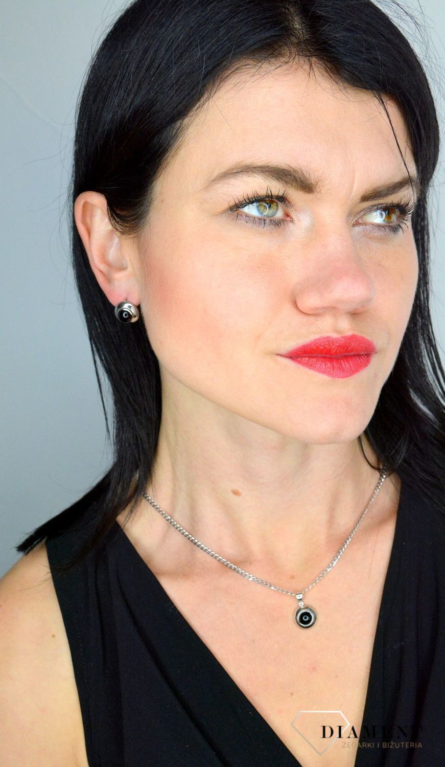 Srebrny komplet biżuterii z onyksem DIA-KPL-3256-925.jpg