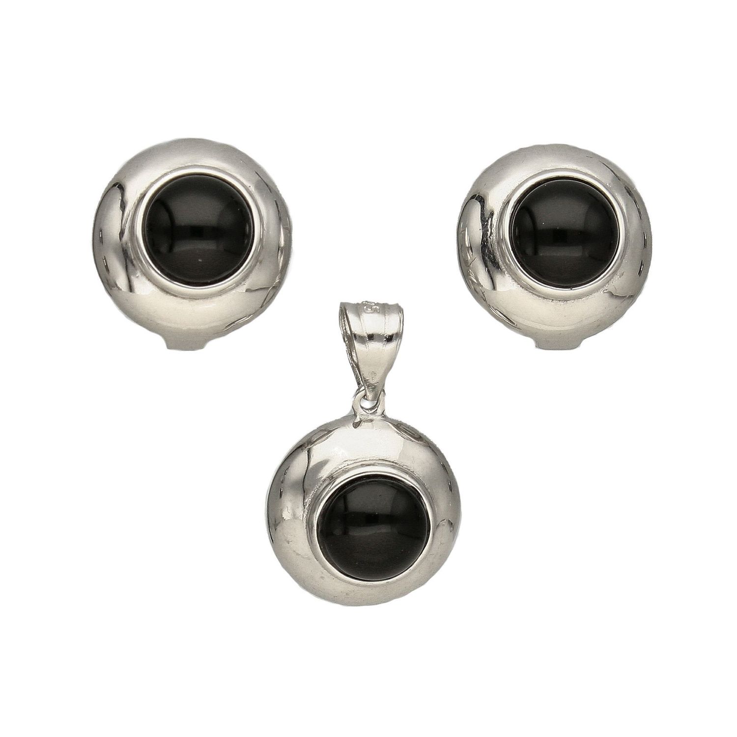 Srebrny komplet biżuterii z onyksem DIA-KPL-3256-925.jpg