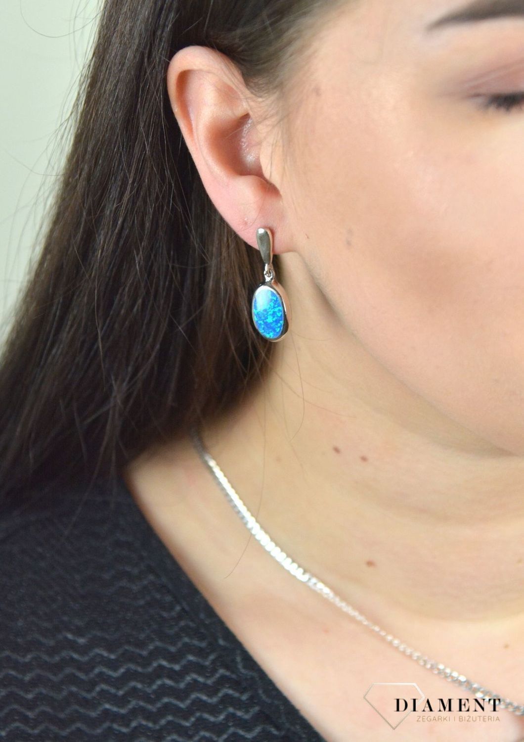 Srebrny komplet biżuterii kolczyki i zawieszka z opalem DIA-KPL-3942-925.jpg