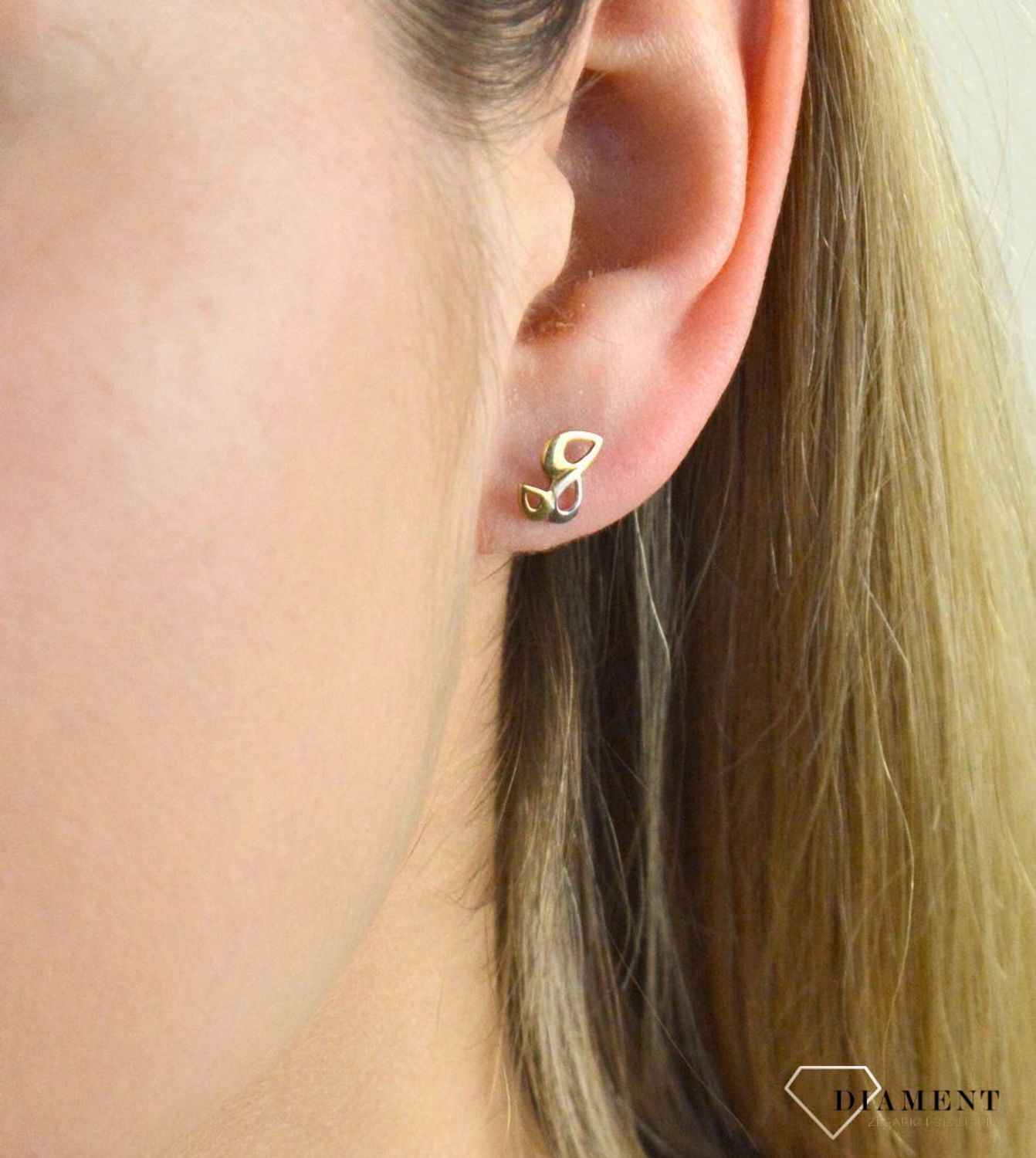 Komplet złotej biżuterii potrójne łezki z białym złotem DIA-KPL-5301-585.jpg