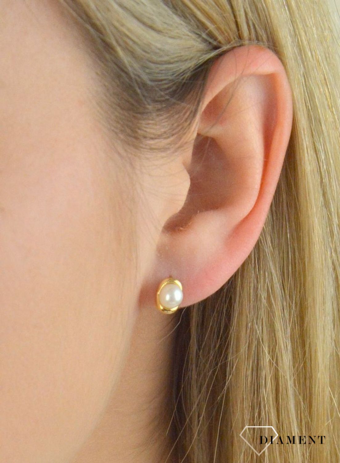 Komplet złotej biżuterii kolczyki i zawieszka perełki DIA-KPL-5308-585.jpg