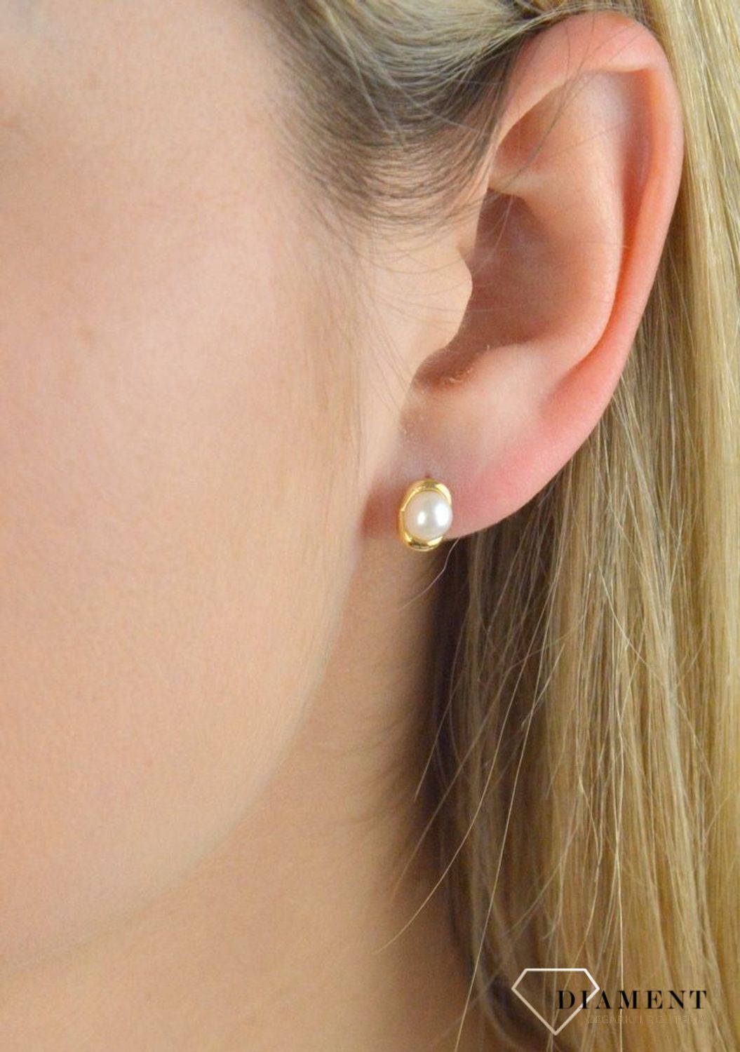 Komplet złotej biżuterii kolczyki i zawieszka perełki DIA-KPL-5308-585.jpg