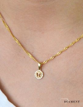 Komplet złotej biżuterii dla dziewczynki kolczyki i zawieszka Motylki DIA-KPL-5313-585. Piękny komplet złotej biżuterii dla małej miłośniczki jubilerskich wyrobów. 💎 Kolczyki z motylkiem. (5).JPG