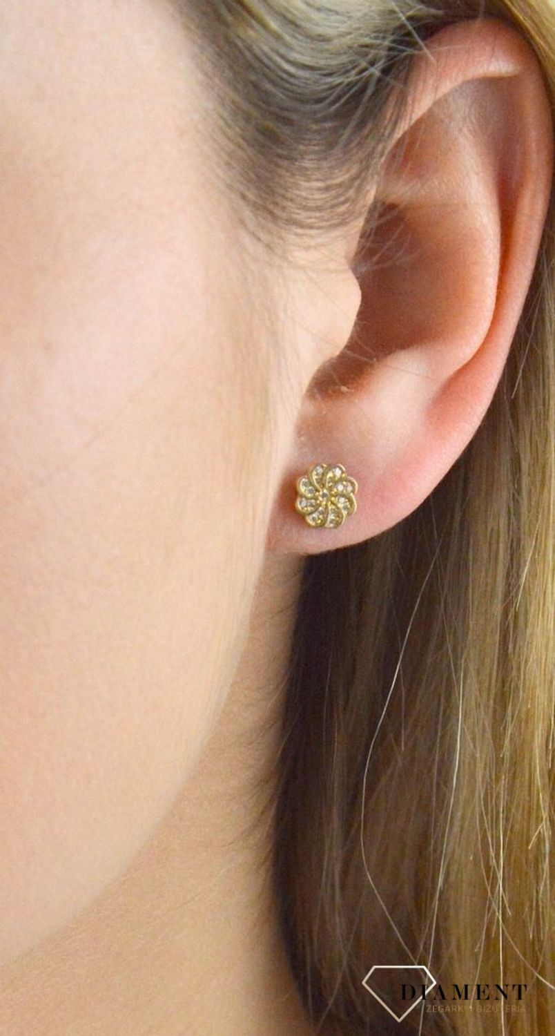 Komplet złotej biżuterii 585 kwiatki z cyrkonią DIA-KPL-5316-585.jpg