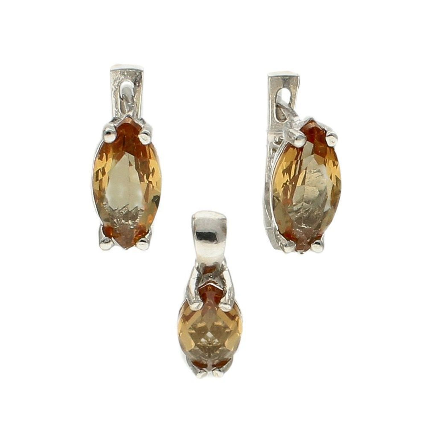 Komplet srebrny damski z oliwkową cyrkonią DIA-KPL-6348-925. Srebrny komplet damski. Damski komplet srebrnej biżuterii. Biżuteria z cyrkoniami. Srebrny komplet zawieszka i kolczyki z cyrkoniami. Komplet srebrnej biżuterii idea.jpg