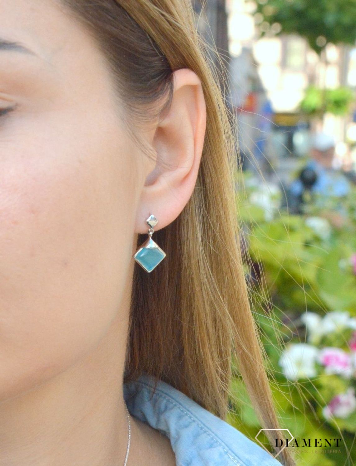 Komplet srebrny damski z niebieskimi cyrkoniami DIA-KPL-6630N-925. Komplet srebrny zawieszka i kolczyki. Komplet damski, dziecięcy. Komplet srebrny z cyrkonią niebieską. Komplet srebrny idealny pomysł na prezent..jpg