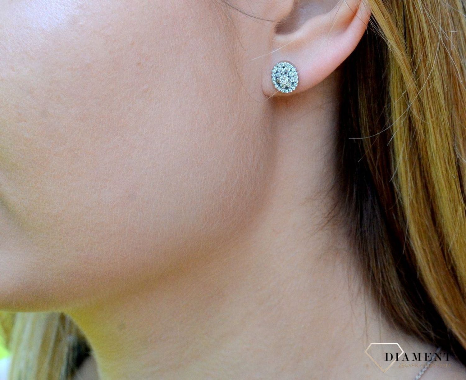 Srebrny komplet damski kolczyki zawieszka o owalnym kształcie z cyrkoniami DIA-KPL-9471-925df.jpg