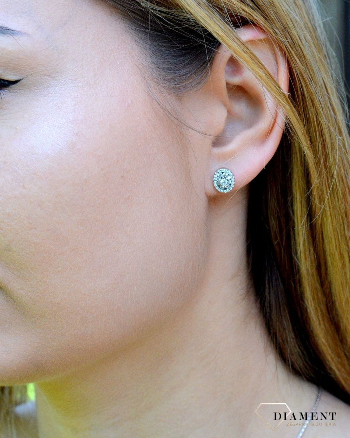Srebrny komplet damski kolczyki zawieszka o owalnym kształcie z cyrkoniami DIA-KPL-9471-925df.jpg