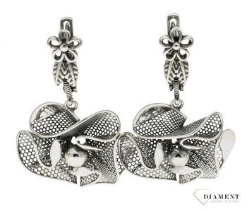 Srebrny komplet biżuterii damskiej rodowane kwiaty DIA-KPL-9688-925 (2).jpg