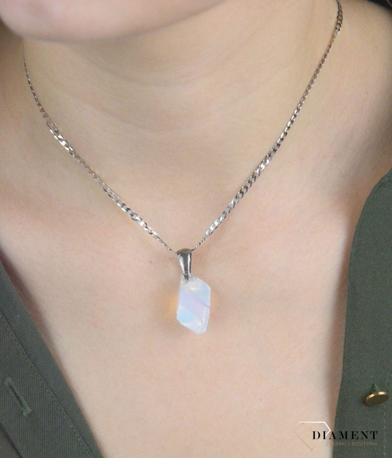 Komplet srebrny kolczyki zawieszka kryształ Swarovski DIA-KPL-SWAROVSKI56-925.  Komplet srebrny kolczyki zawieszka kryształ Swarovski . Komplet kolczyki i zawieszka. Komplet z kryształem Swarovskiego..jpg