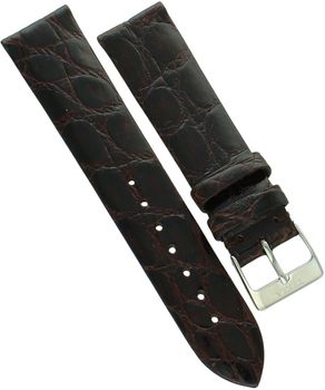 Tekla Pasek do zegarka 20 mm brązowy skóra naturalna aligatora – elegancki pasek premium.jpg