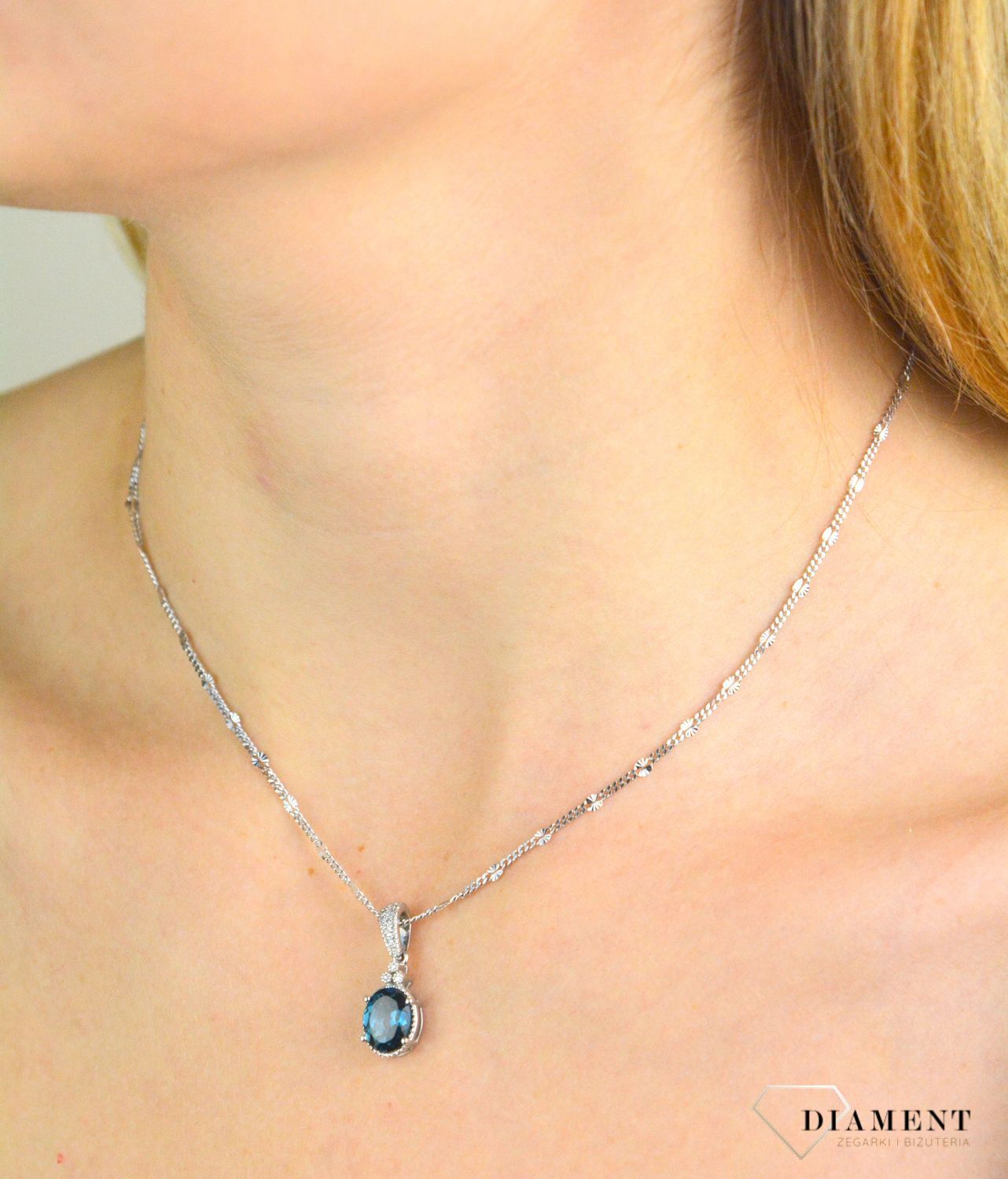 Złoty łańcuszek damski ozdobna pancerka próba 585.jpg