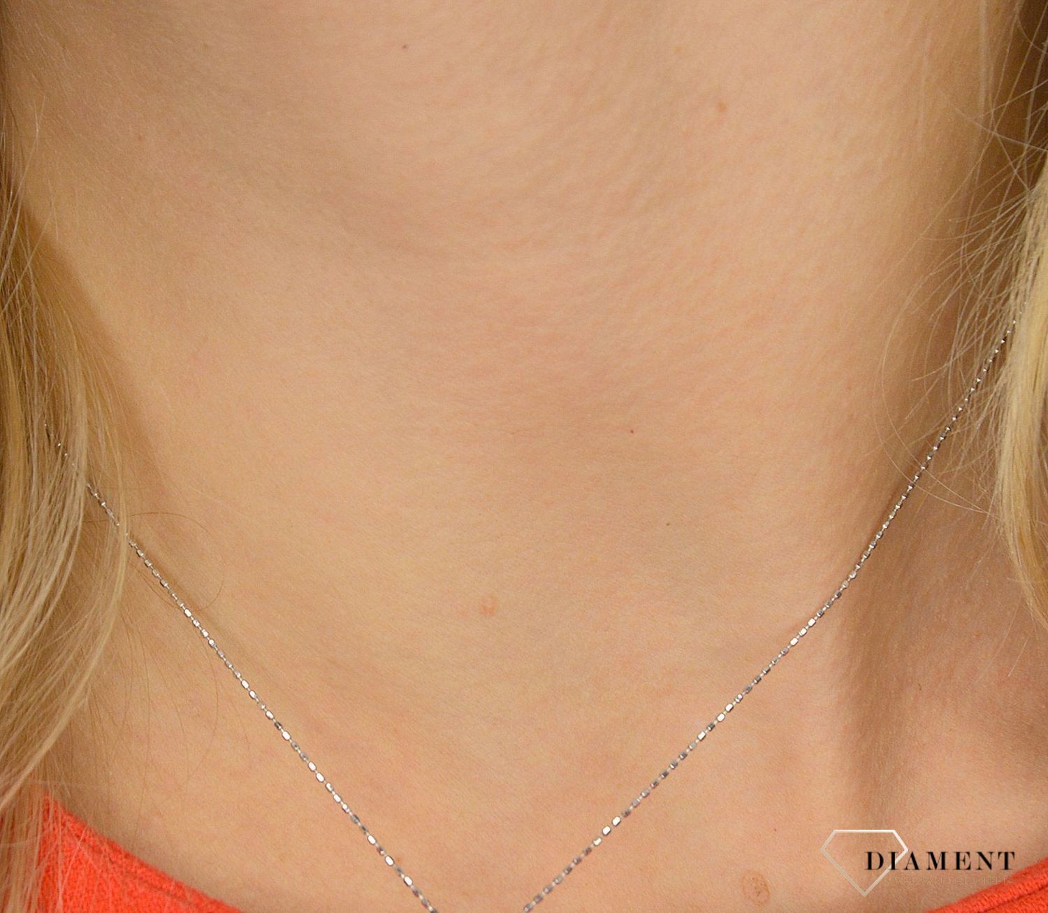 Złoty łańcuszek 585 białe złoto DIA-LAN-1080-585.jpg