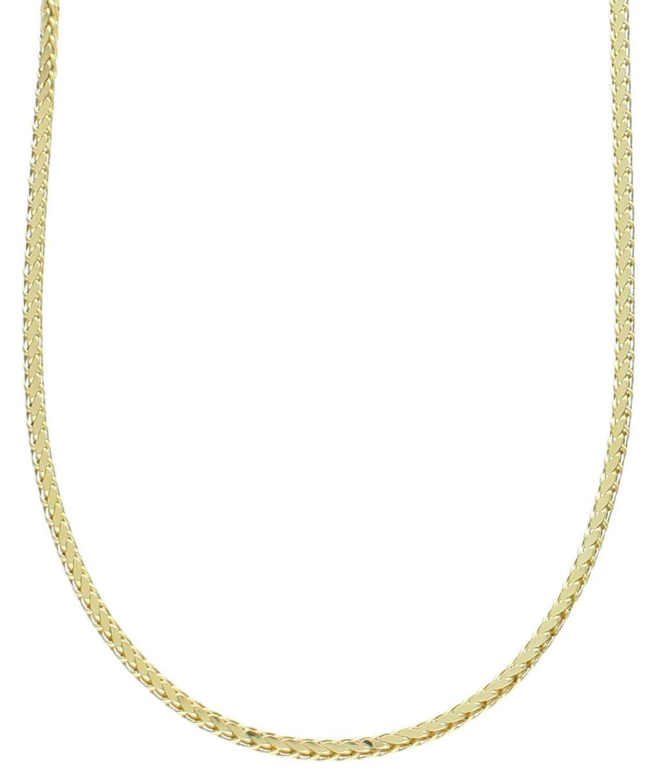 Złoty łańcuszek splot lisi ogon z blaszkami próba 585, DIA-LAN-10889-585. 🔹 Złoty łańcuszek o splocie lisi ogon, przeplatany blaszkami, to elegancka i 1.jpg