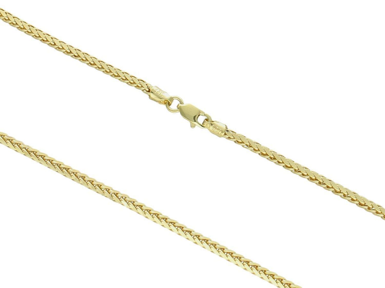 Złoty łańcuszek splot lisi ogon z blaszkami próba 585, DIA-LAN-10889-585. 🔹 Złoty łańcuszek o splocie lisi ogon, przeplatany blaszkami, to elegancka i 1.jpg