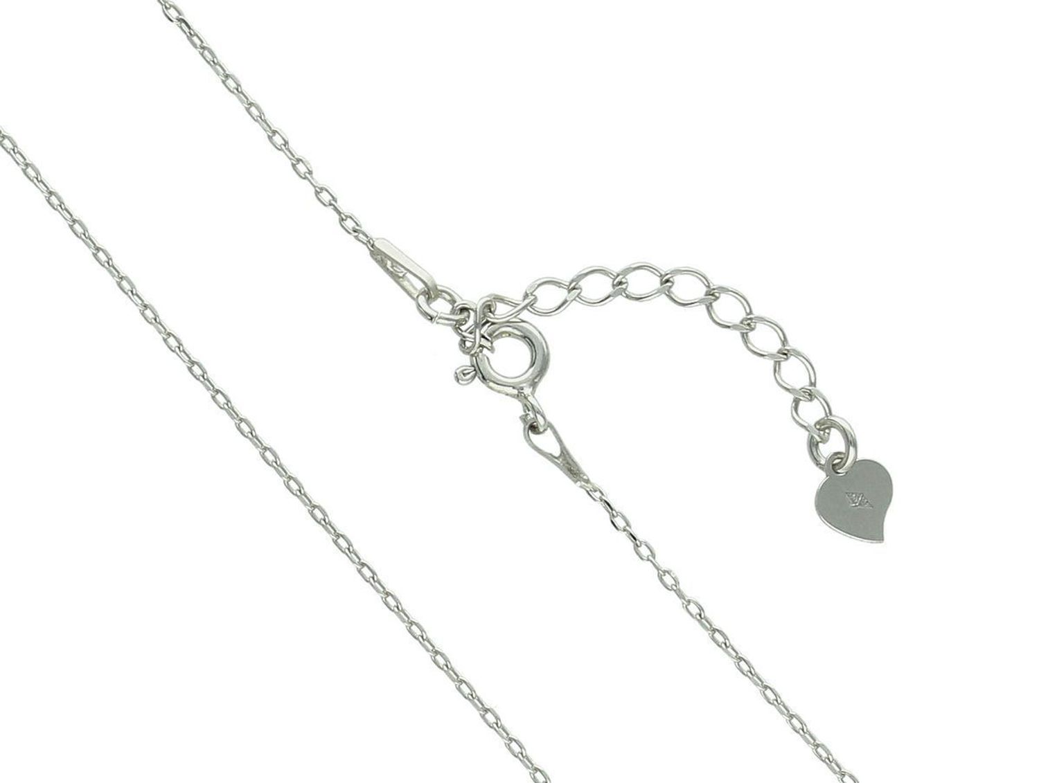 Elegancki łańcuszek damski srebrny próby 925, model DIA-LAN-12302S-925. Splot ankier, długość 45 cm + 3 cm regulacja, zapięcie na karabińczyk. Idealny do zawieszek i charmsów.1.jpg