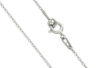 Elegancki srebrny łańcuszek damski 925 w splot ankier, długość 45 cm, zapięcie na karabińczyk, waga 1,10 g. Ponadczasowy dodatek do codziennych i eleganckich stylizacji.2.jpg