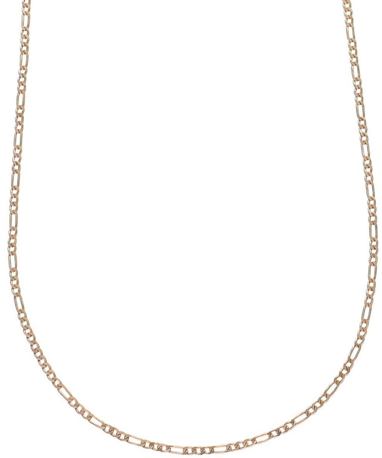 Łańcuszek figaro srebrny 925 w kolorze różowego złota 2 mm rose.jpg