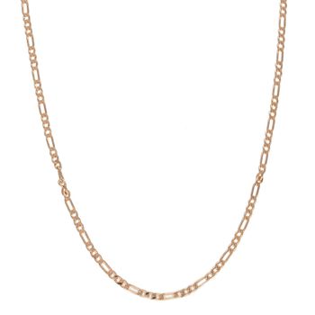 Łańcuszek figaro srebrny 925 w kolorze różowego złota 2 mm DIA-LAN-4927-925.jpg