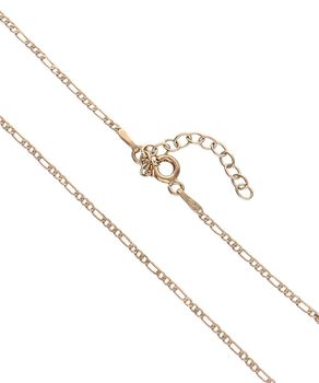 Łańcuszek figaro srebrny 925 w kolorze różowego złota 2 mm zapięcie.jpg