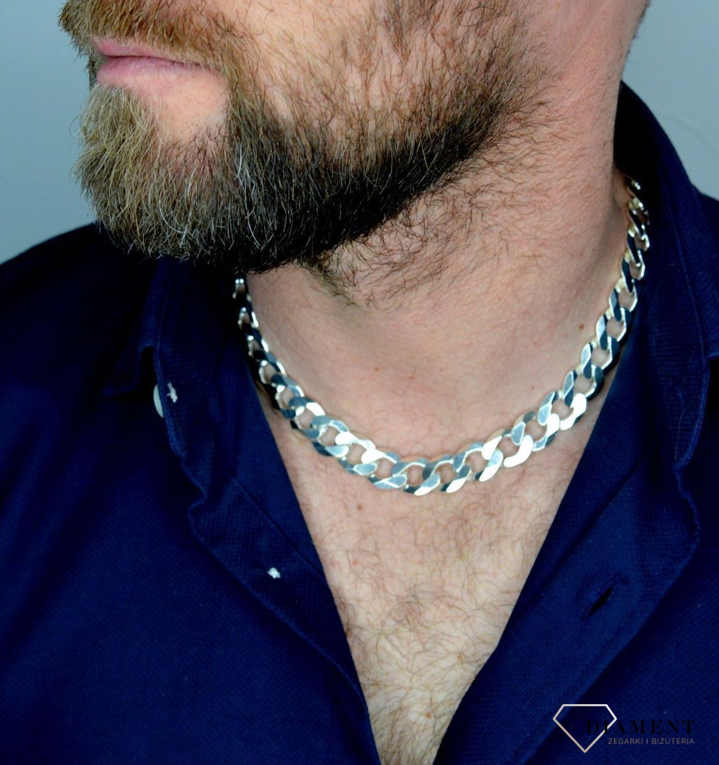 Srebrny łańcuszek 925 męski gruby pancerka 14mm DIA-LAN-5503-925.jpg