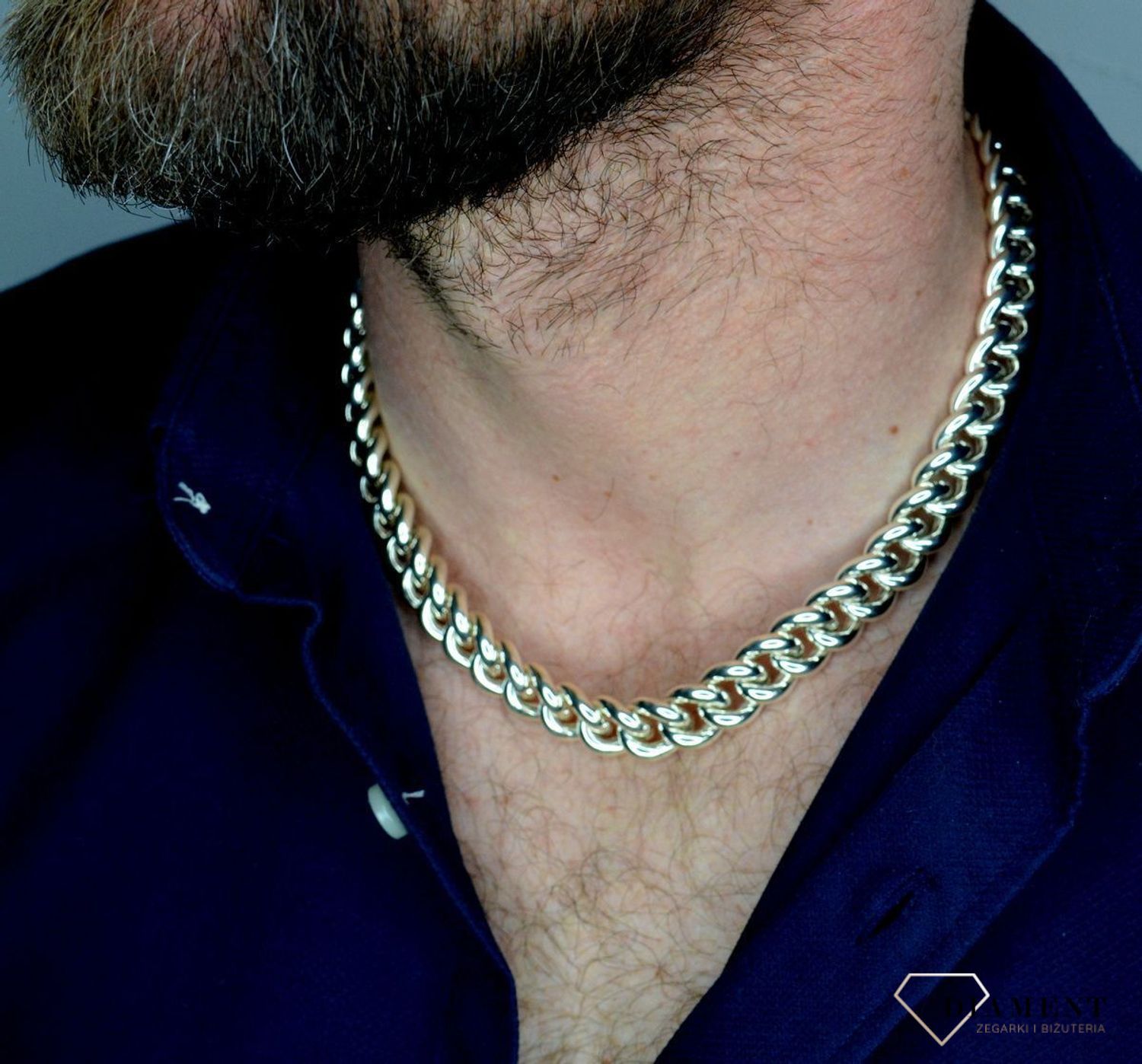 Srebrny łańcuszek 925 gruby męski pancerka 13 mm DIA-LAN-5504-925.jpg