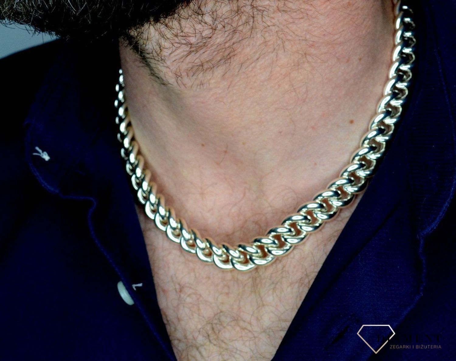 Srebrny łańcuszek 925 gruby męski pancerka 13 mm DIA-LAN-5504-925.jpg