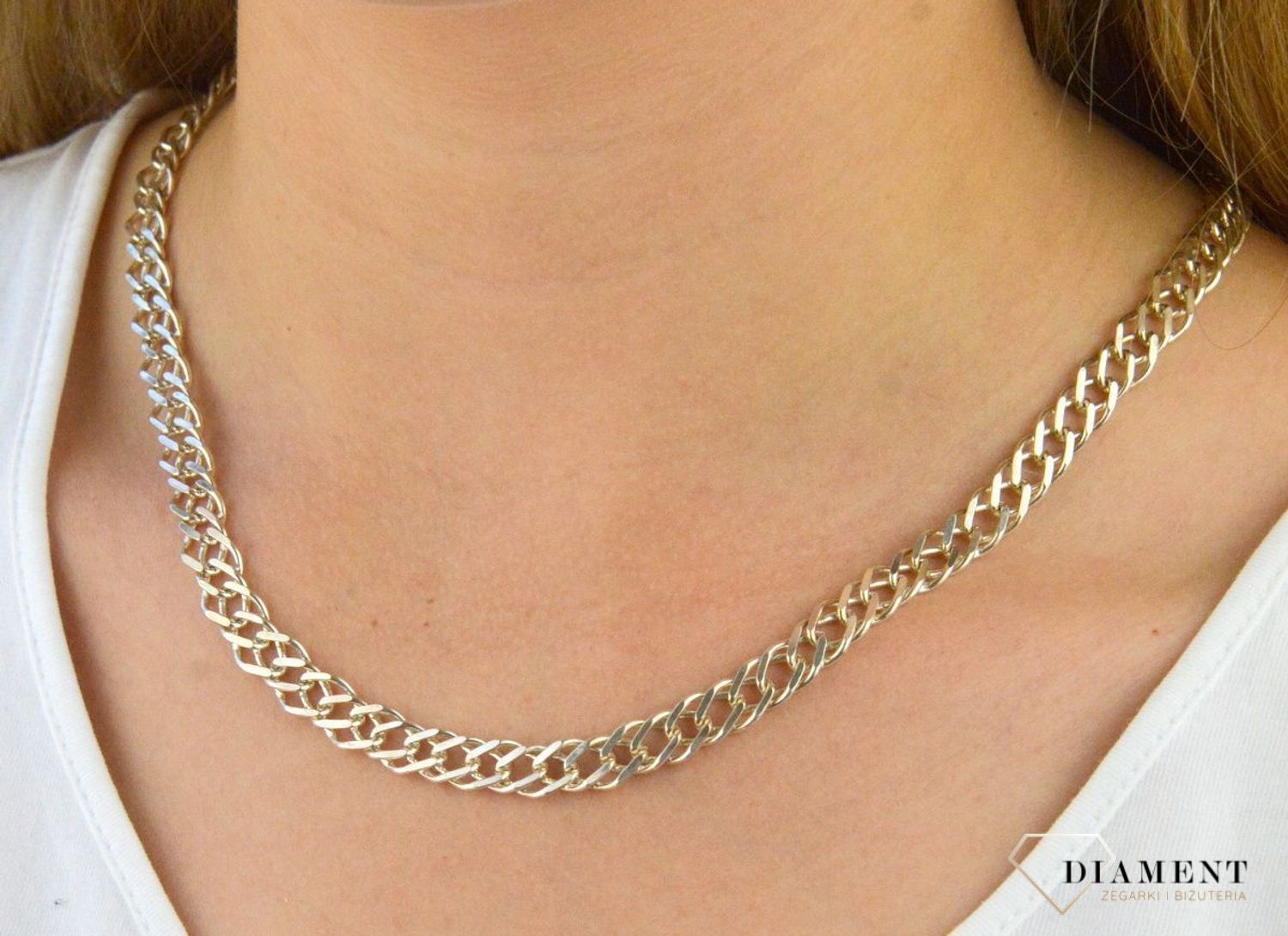 Srebrny łańcuszek męski 925 Mona lisa z wytłoczeniem DIA-LAN-5519-925.jpg