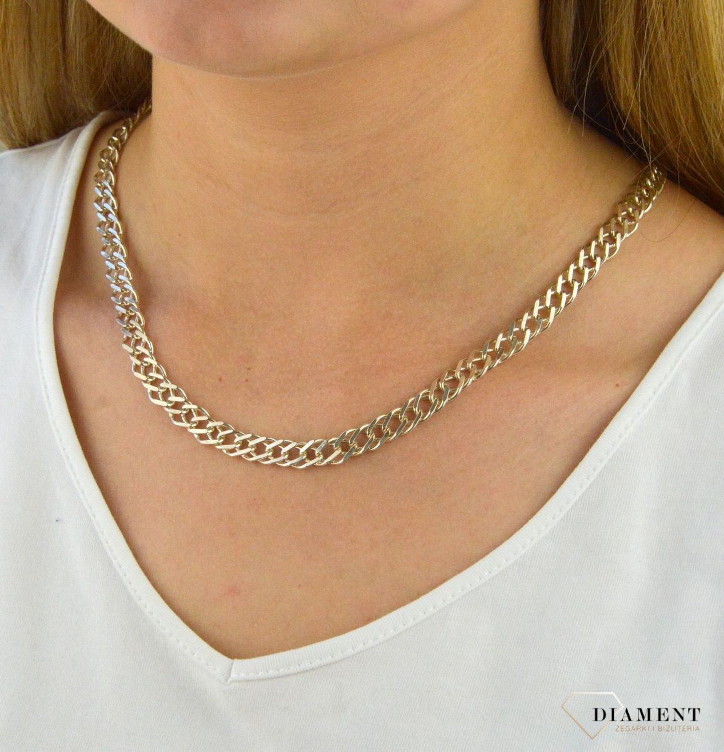 Srebrny łańcuszek męski 925 Mona lisa z wytłoczeniem DIA-LAN-5519-925.jpg