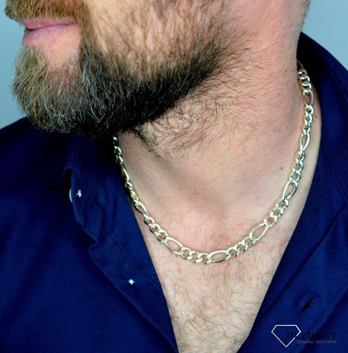 Srebrny łańcuszek 925 męski gruby figaro 8 mm DIA-LAN-5525-925.jpg