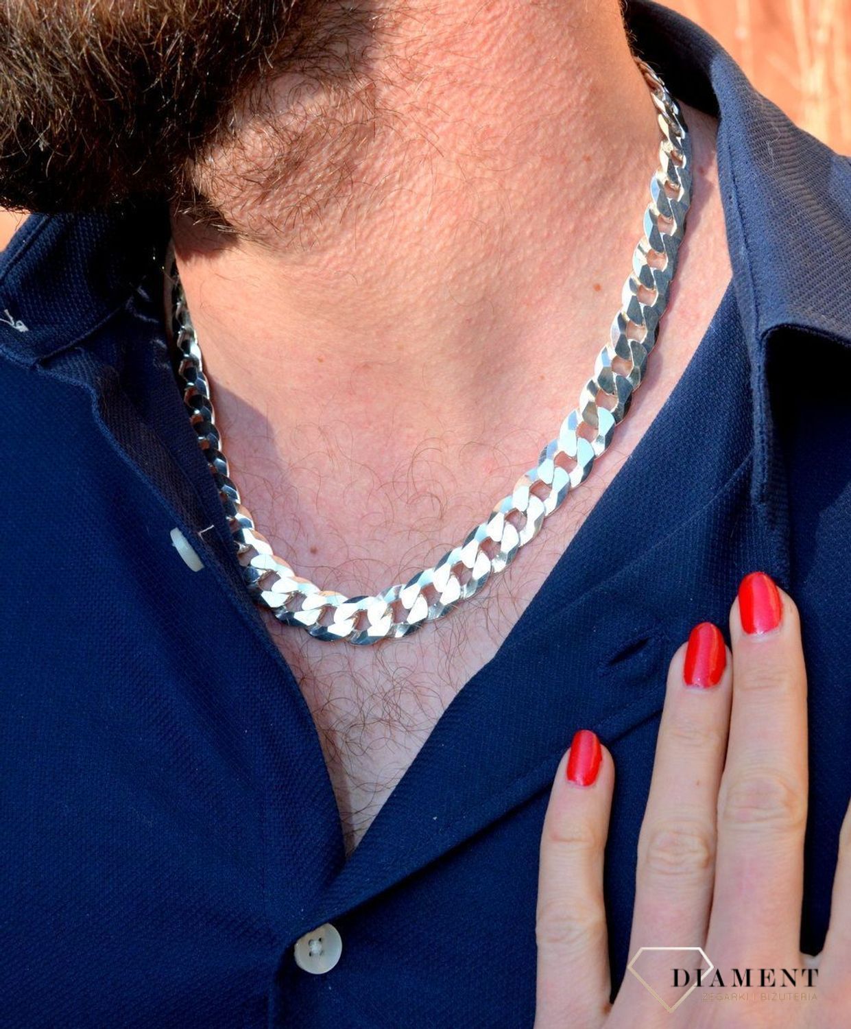 Srebrny łańcuszek 925 męski gruby pancerka 12mm DIA-LAN-5532-925.jpg