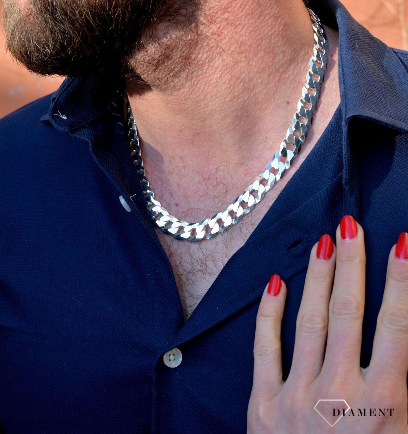 Srebrny łańcuszek 925 męski gruby pancerka 12mm DIA-LAN-5532-925.jpg