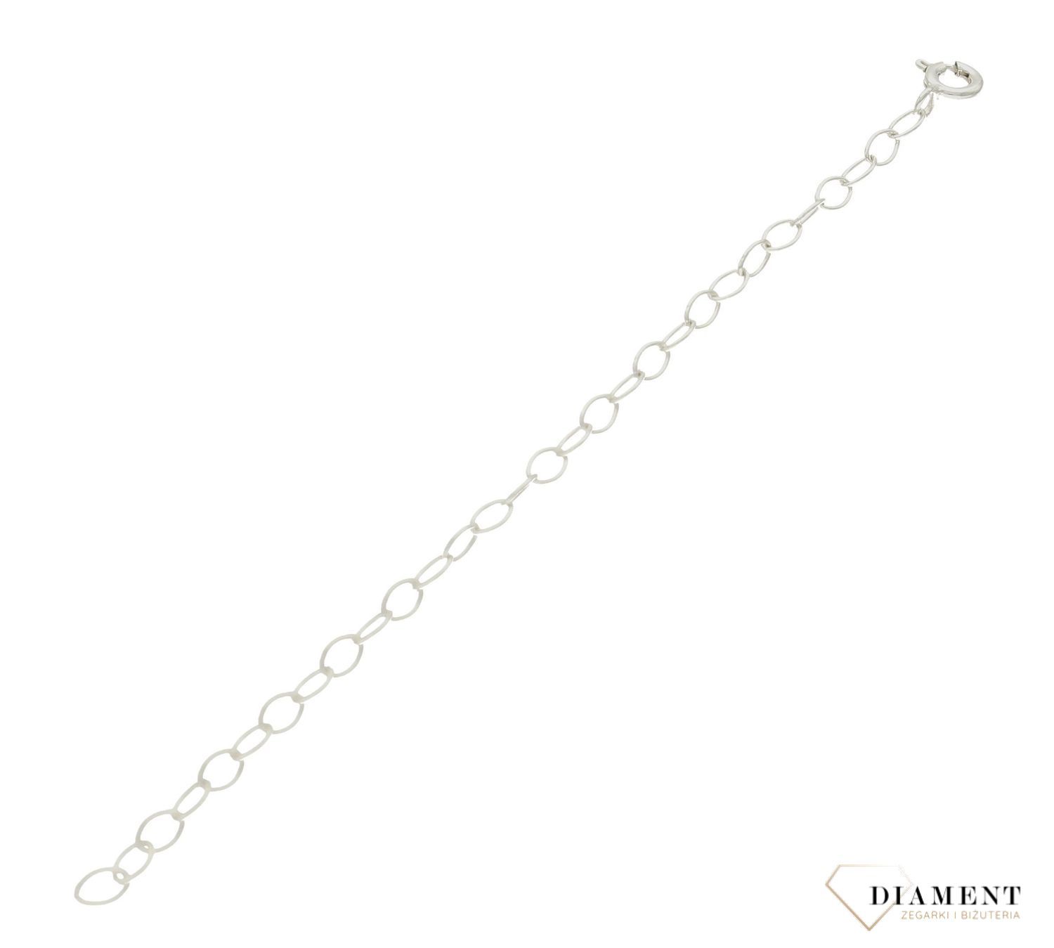 Srebrna przedłużka do łańcuszka DIA-LAN-6029-925. Srebrna przedłużka. Przedłużka do łańcuszka, do bransoletki. Przedłużka srebrna do biżuterii..jpg