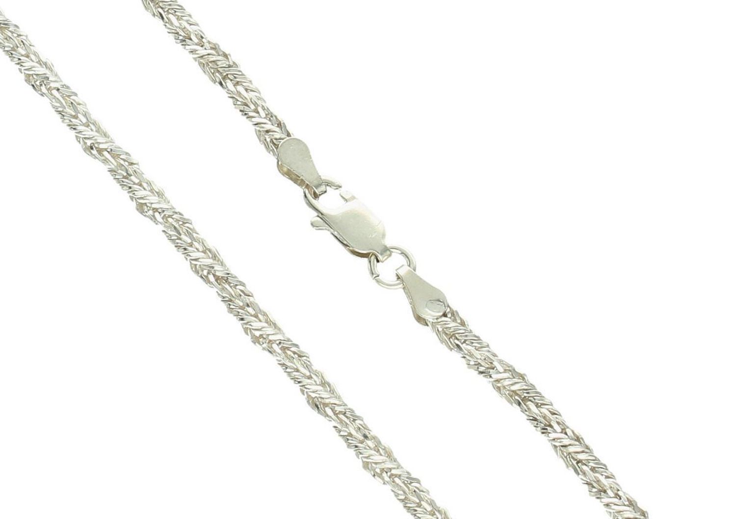 Elegancki łańcuszek damski ze srebra 925 o ozdobnym skręconym splocie, długość 58 cm, waga 16,92 g, zapięcie na karabińczyk. Stylowy i ponadczasowy dodatek.1.jpg