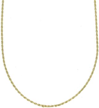 Elegancki srebrny pozłacany łańcuszek 925 DIA-LAN-7822-375, splot kordel 1,2 mm, zapięcie karabińczyk. Dostępny w długościach 46 cm i 48 cm, waga 2,30–2,60 g. Idealny do noszenia samodzielnie 1.jpg